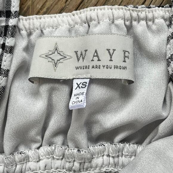 WAYF Black And White Gingham Fit & Flare Mini Dress Size XS - Picture 7 of 9